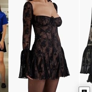 Analissa Long sleeve Lace Dress House of CB